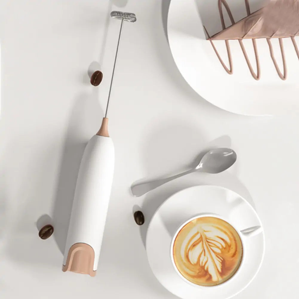 Electric Milk Frother – Handheld & Rechargeable