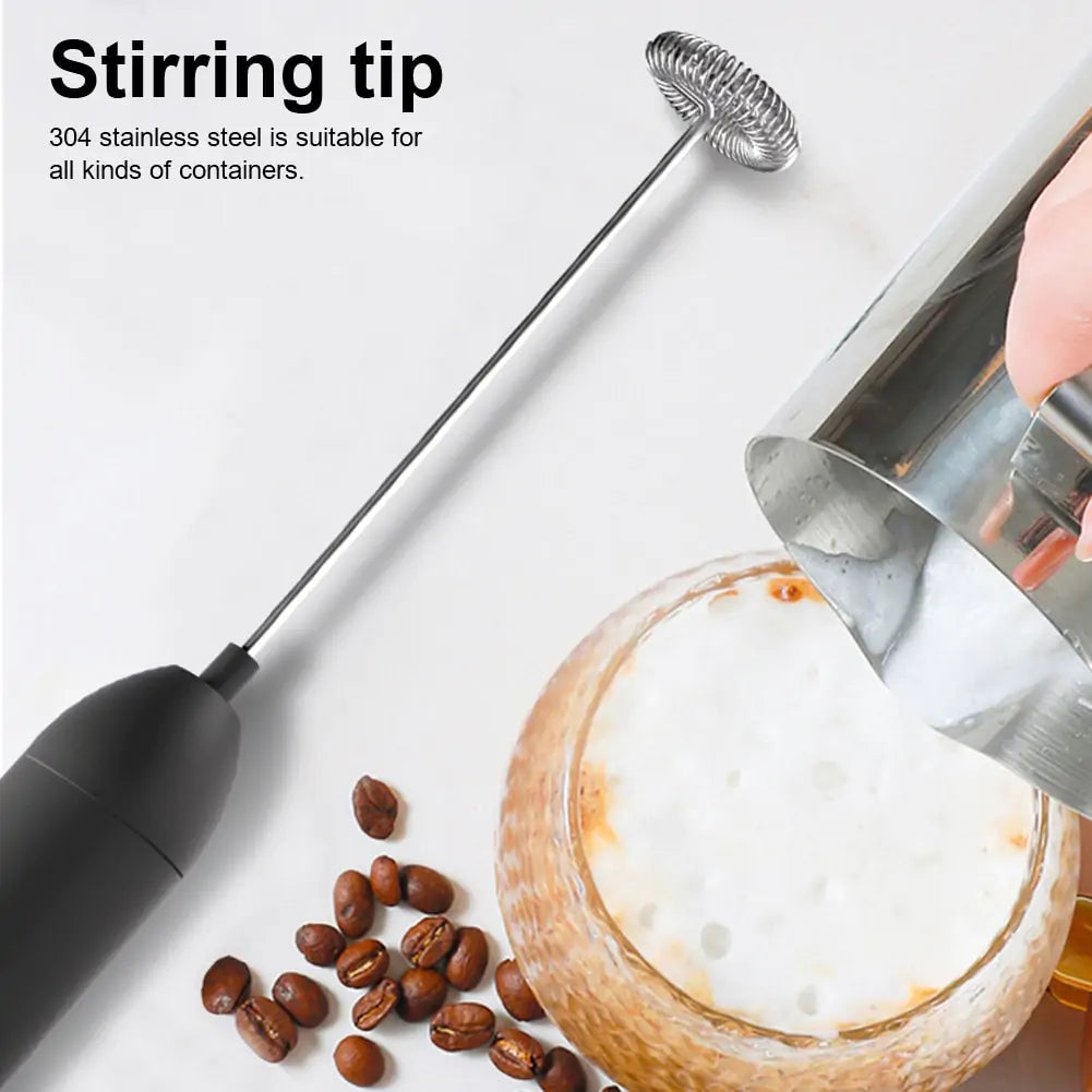 Electric Milk Frother – Handheld & Rechargeable